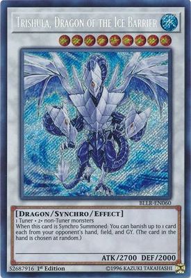 SH Trishula, Dragon of the Ice Barrier - BLLR-EN060 - Secret Rare 1st Edition Battles of Legend: Light&#39;s Revenge Singles