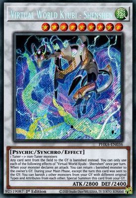 SH Virtual World Kyubi - Shenshen - PHRA-EN036 - Secret Rare 1st Edition Phantom Rage 1st Edition Singles [PHRA]
