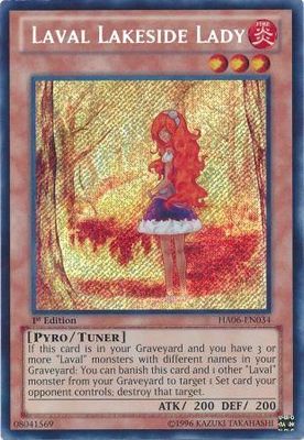 SH Laval Lakeside Lady - HA06-EN034 - Secret Rare 1st Edition Hidden Arsenal 6: Omega Xyz 1st Edition Singles