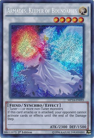 SH Armades, Keeper of Boundaries - MP14-EN095 - Secret Rare 1st Edition Yu-Gi-Oh! 2014 Mega-Tins Singles