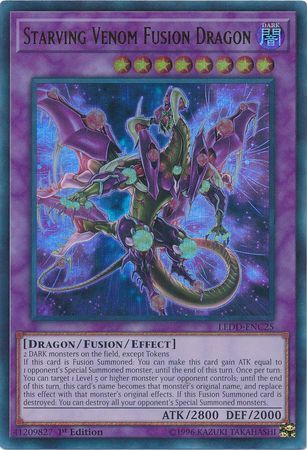 SH Starving Venom Fusion Dragon - LEDD-ENC25 - Ultra Rare 1st Edition Legendary Dragon Decks Singles