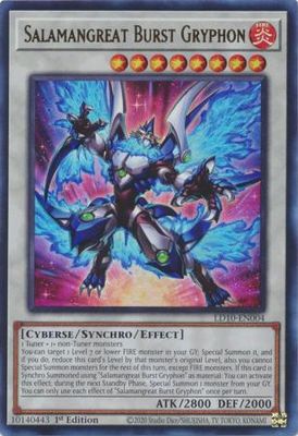 SH Salamangreat Burst Gryphon - LD10-EN004 - Ultra Rare 1st Edition Soulburning Volcano 1st Edition Singles