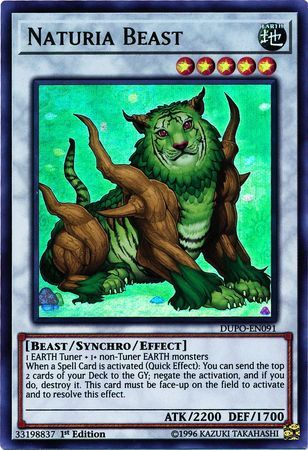 SH Naturia Beast - DUPO-EN091 - Ultra Rare 1st Edition Duel Power 1st Edition Singles