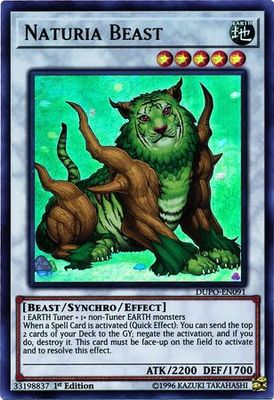 SH Naturia Beast - DUPO-EN091 - Ultra Rare 1st Edition Duel Power 1st Edition Singles