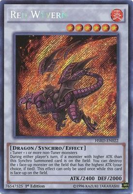 SH Red Wyvern - HSRD-EN022 - Secret Rare 1st Edition High-Speed Riders 1st Edition Singles