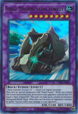 SH Fossil Machine Skull Convoy - GFP2-EN019 - Ultra Rare 1st Edition Ghosts From The Past: The 2nd Haunting 1st Edition Singles