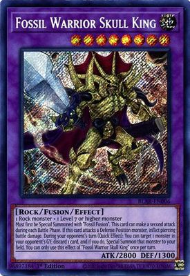 Fossil Warrior Skull King - BLAR-EN006 - Secret Rare 1st Edition Battles of Legend: Armageddon 1st Edition Singles