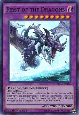 SH First of the Dragons - MP15-EN162 - Super Rare 1st Edition Yu-Gi-Oh! 2015 Mega-Tins [MP15]