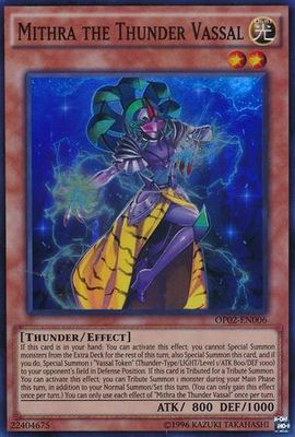 SH Mithra the Thunder Vassal - OP02-EN006 - Super Rare OTS Tournament Pack 2 (OP02)