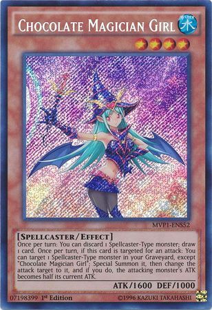 SH Chocolate Magician Girl - MVP1-ENS52 - Secret Rare 1st Edition The Dark Side of Dimensions Movie Pack: Secret Edition Singles