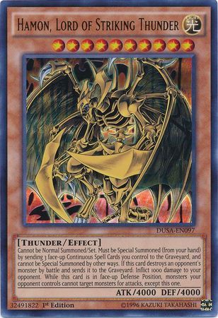 SH Hamon, Lord of Striking Thunder - DUSA-EN097 - Ultra Rare 1st Edition Duelist Saga 1st Edition Singles