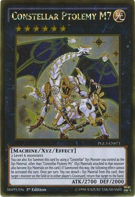 SH Constellar Ptolemy M7 - PGL3-EN071 - Gold Rare 1st Edition Premium Gold: Infinite Gold Singles
