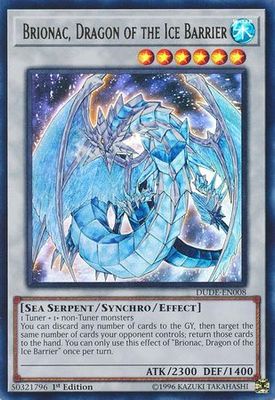 SH Brionac, Dragon of the Ice Barrier - DUDE-EN008 - Ultra Rare 1st Edition Duel Devastator 1st Edition Singles