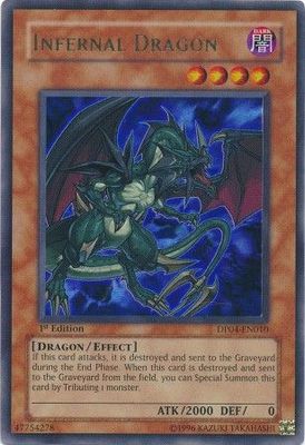 SH Infernal Dragon - DP04-EN010 - Ultra Rare 1st Edition Duelist Pack: Zane Truesdale [DP04] 1st Edition Singles