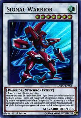 SH Signal Warrior - DUPO-EN006 - Ultra Rare 1st Edition Duel Power 1st Edition Singles