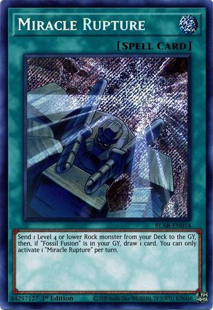 SH Miracle Rupture - BLAR-EN014 - Secret Rare 1st Edition Battles of Legend: Armageddon 1st Edition Singles