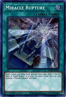Miracle Rupture - BLAR-EN014 - Secret Rare 1st Edition Battles of Legend: Armageddon 1st Edition Singles