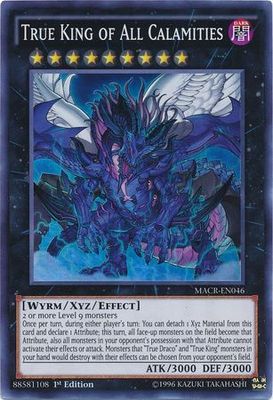 SH True King of All Calamities - MACR-EN046 - Super Rare 1st Edition Maximum Crisis 1st Edition Singles