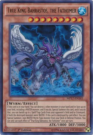 True King Bahrastos, the Fathomer - MP17-EN141 - Ultra Rare 1st Edition 2017 Mega-Tins 1st Edition Singles