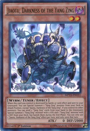 SH Jiaotu, Darkness of the Yang Zing - MP15-EN151 - Ultra Rare 1st Edition Yu-Gi-Oh! 2015 Mega-Tins [MP15]