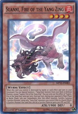 Suanni, Fire of the Yang Zing - MP15-EN083 - Super Rare 1st Edition Yu-Gi-Oh! 2015 Mega-Tins [MP15]