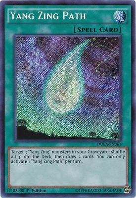 SH Yang Zing Path - DUEA-EN061 - Secret Rare 1st Edition Duelist Alliance 1st Edition Singles