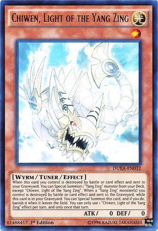 SH Chiwen, Light of the Yang Zing - DUEA-EN032 - Ultra Rare 1st Edition Duelist Alliance 1st Edition Singles