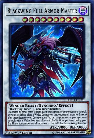 SH Blackwing Full Armor Master - LED3-EN023 - Ultra Rare 1st Edition Legendary Duelists: White Dragon Abyss Singles