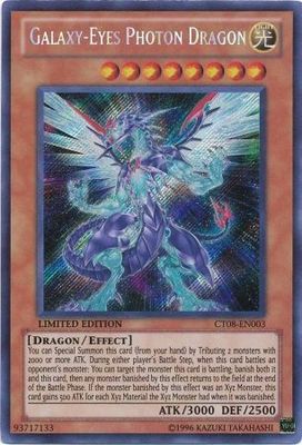 SH Galaxy-Eyes Photon Dragon - CT08-EN003 - Secret Rare Yu-Gi-Oh! Promo Cards