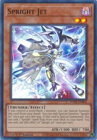 SH Spright Jet - POTE-EN004 - Super Rare 1st Edition Power of the Elements 1st Edition Singles