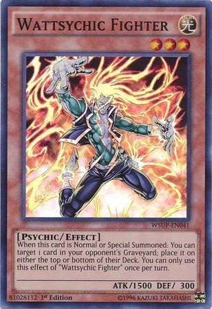 Wattsychic Fighter - WSUP-EN041 - Super Rare 1st Edition YuGiOh World Superstars 1st Edition Singles