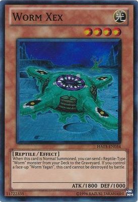 Worm Xex - HA03-EN054 - Super Rare Unlimited Hidden Arsenal 3 [HA03] Unlimited Singles
