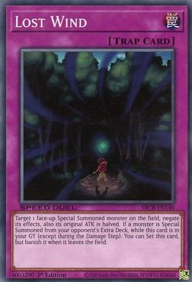Lost Wind - SBCB-EN146 - Common 1st Edition (Yellow Tab) Speed Duel Battle City Box 1st Edition Singles