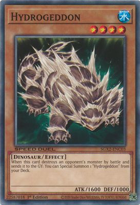 Hydrogeddon - SGX2-ENC03 - Common 1st Edition Speed Duel GX: Midterm Paradox Box Singles