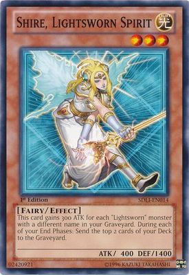 Shire, Lightsworn Spirit - SDLI-EN014 - Common 1st Edition Structure Deck: Realm of Light 1st Edition Singles