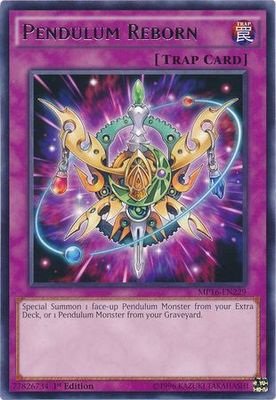 Pendulum Reborn - MP16-EN229 - Rare 1st Edition Yu-Gi-Oh! 2016 Mega-Tins 1st Edition Singles