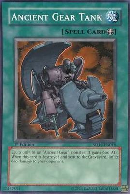 Ancient Gear Tank - SD10-EN018 - Common 1st Edition Structure Deck: Machine Re-Volt 1st Edition Singles