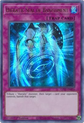Hieratic Seal of Banishment - GFTP-EN056 - Ultra Rare 1st Edition Ghosts From The Past 1st Edition Singles