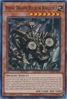 SH Redox, Dragon Ruler of Boulders - RA03-EN008 - Super Rare 1st Edition Quarter Century Bonanza 1st Edition Singles