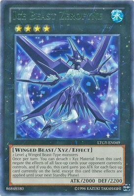 Ice Beast Zerofyne - LTGY-EN049 - Rare Unlimited Lord of the Tachyon Galaxy Unlimited Singles