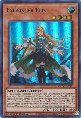 SH Exosister Elis - GRCR-EN013 - Super Rare 1st Edition The Grand Creators 1st Edition Singles