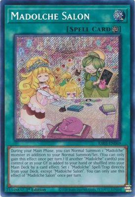 SH Madolche Salon - RA03-EN069 - Secret Rare 1st Edition Quarter Century Bonanza 1st Edition Singles