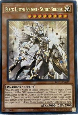 Black Luster Soldier - Sacred Soldier - TOCH-EN035 - Rare Unlimited Toon Chaos Unlimited Singles