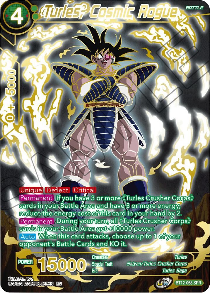 SH Turles, Cosmic Rogue (SPR) - Vicious Rejuvenation (DBS-B12) Vicious Rejuvenation