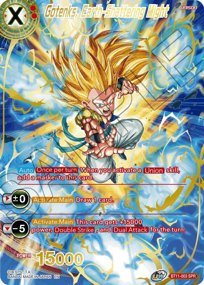 SH Gotenks, Earth-Shattering Might (SPR) - Vermilion Bloodline (DBS-B11) Vermilion Bloodline