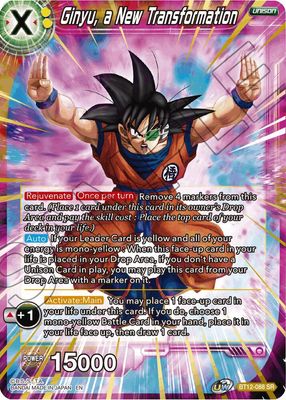 SH Ginyu, a New Transformation - Vicious Rejuvenation (DBS-B12) Vicious Rejuvenation