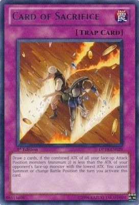 Card of Sacrifice - DP10-EN029 - Rare 1st Edition Duelist Pack: Yusei 3 [DP10] 1st Edition Singles (espanol)