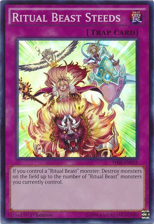 Ritual Beast Steeds - THSF-EN032 - Super Rare 1st Edition The Secret Forces (THSF) 1st Edition Singles