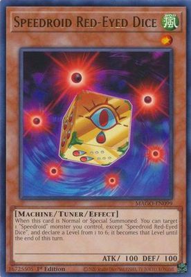 Speedroid Red-Eyed Dice - MAGO-EN099 - Rare 1st Edition Maximum Gold 1st Edition Singles