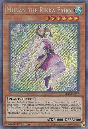 SH Mudan the Rikka Fairy - SESL-EN017 - Secret Rare 1st Edition Secret Slayers Singles